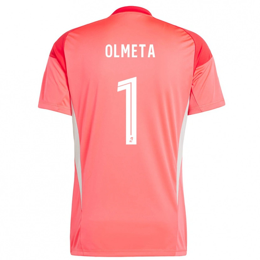 Danxen Criança Lisandru Olmeta #1 Branco Vermelho Laranja Camisola Guarda-Redes 2025/26 Camisa