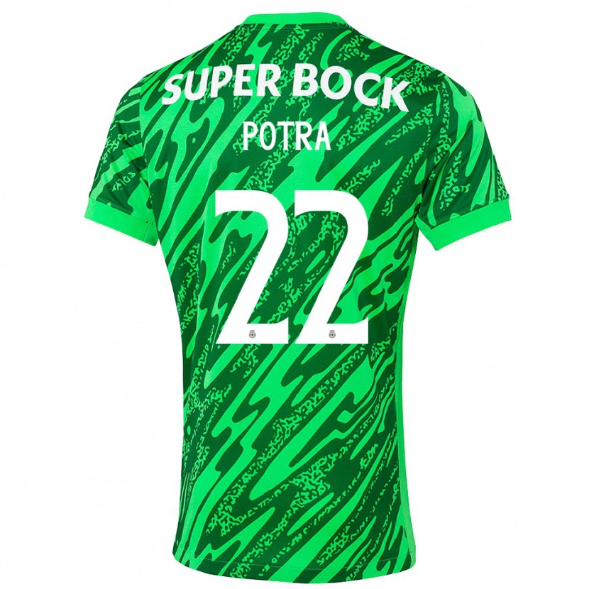 Danxen Criança Catarina Potra #22 Verde Branco Camisola Guarda-Redes 2025/26 Camisa