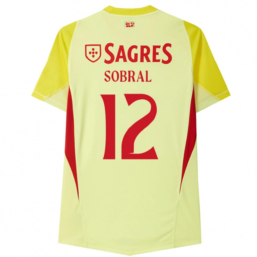 Danxen Criança Gonçalo Sobral #12 Amarelo Vermelho Camisola Guarda-Redes 2025/26 Camisa