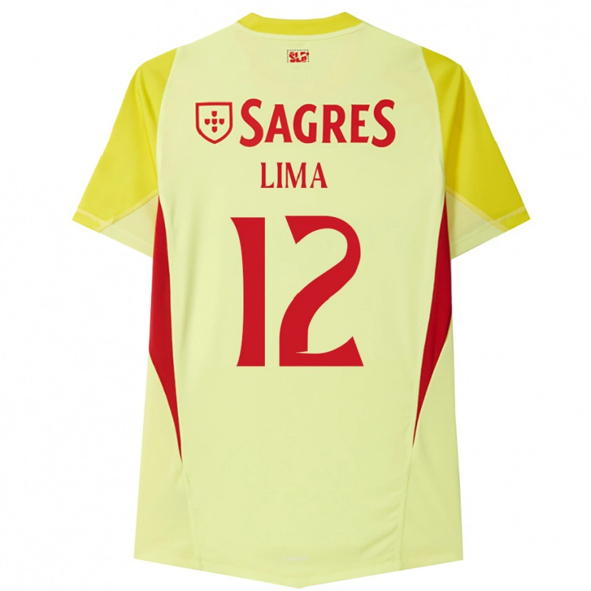 Danxen Criança Thaís Lima #12 Amarelo Vermelho Camisola Guarda-Redes 2025/26 Camisa