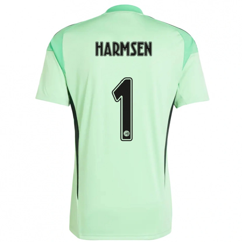 Danxen Criança Tymo Harmsen #1 Verde Claro Preto Camisola Guarda-Redes 2025/26 Camisa