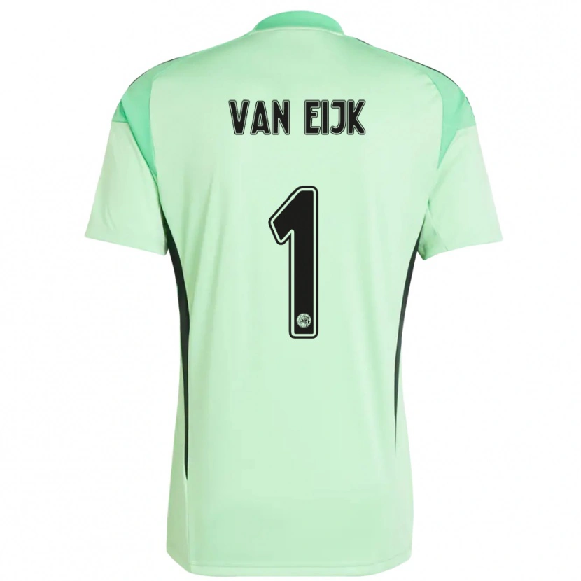Danxen Criança Regina Van Eijk #1 Verde Claro Preto Camisola Guarda-Redes 2025/26 Camisa