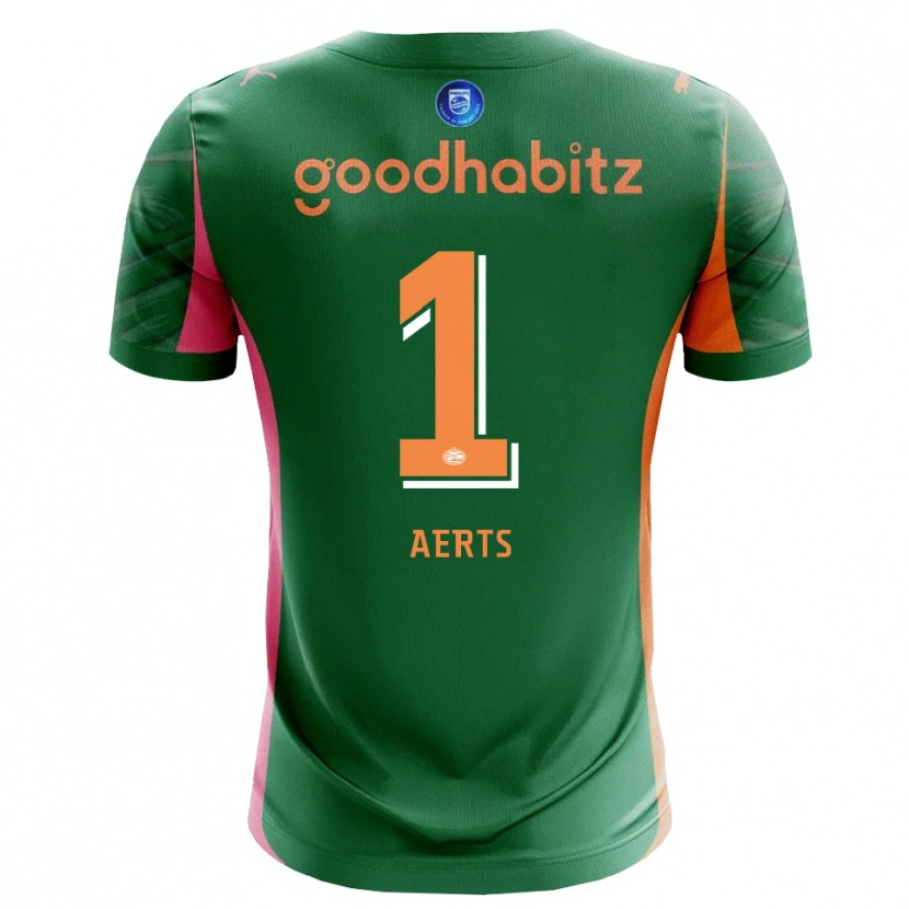 Danxen Criança Kane Aerts #1 Verde Laranja Camisola Guarda-Redes 2025/26 Camisa
