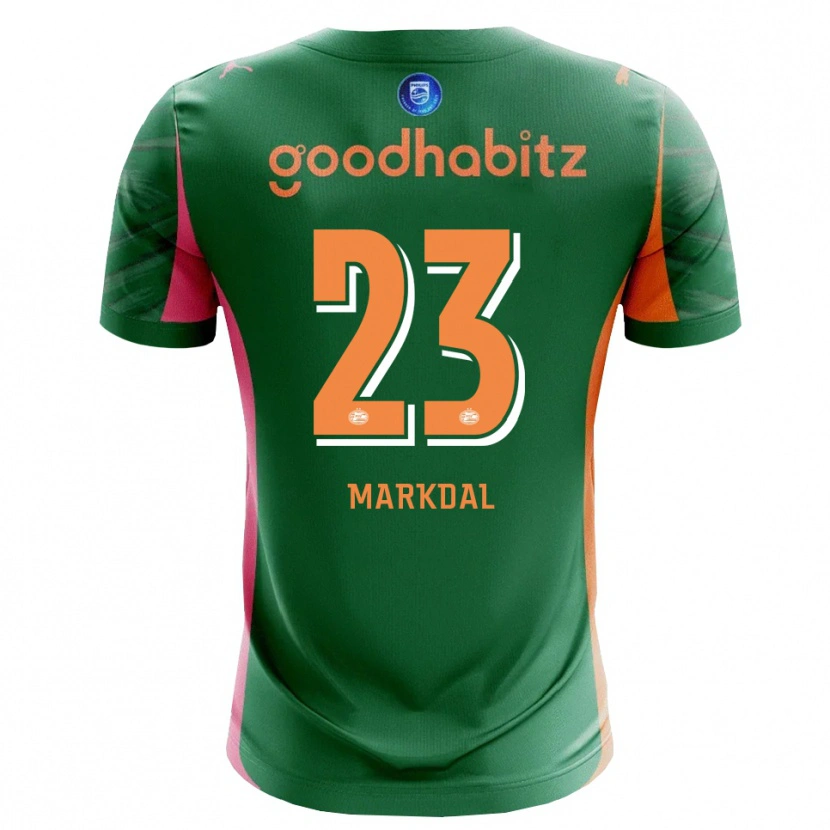 Danxen Criança Mikkel Markdal #23 Verde Laranja Camisola Guarda-Redes 2025/26 Camisa
