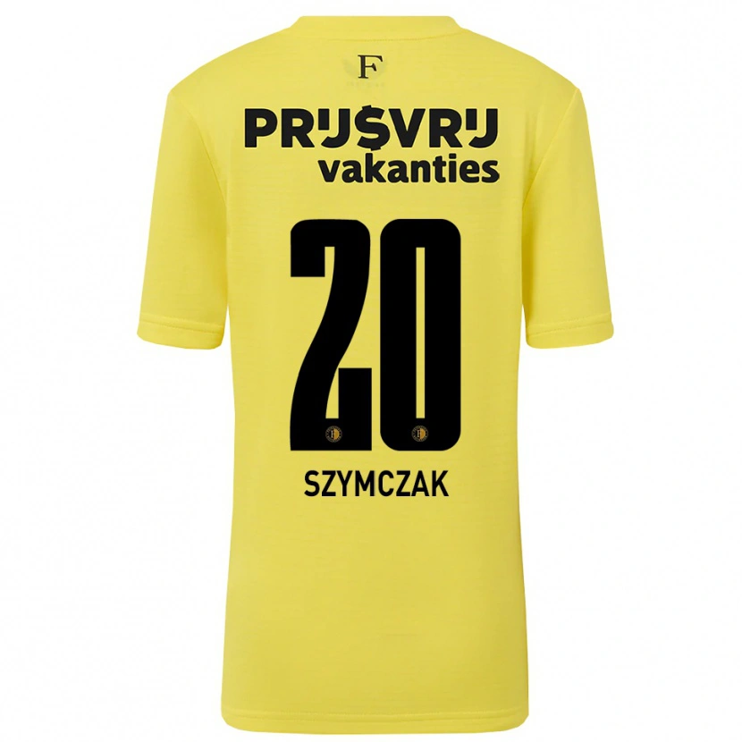 Danxen Criança Oliwia Szymczak #20 Amarelo Preto Camisola Guarda-Redes 2025/26 Camisa