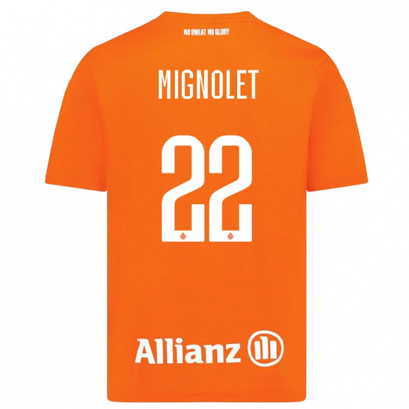 Danxen Criança Simon Mignolet #22 Laranja Branco Camisola Guarda-Redes 2025/26 Camisa
