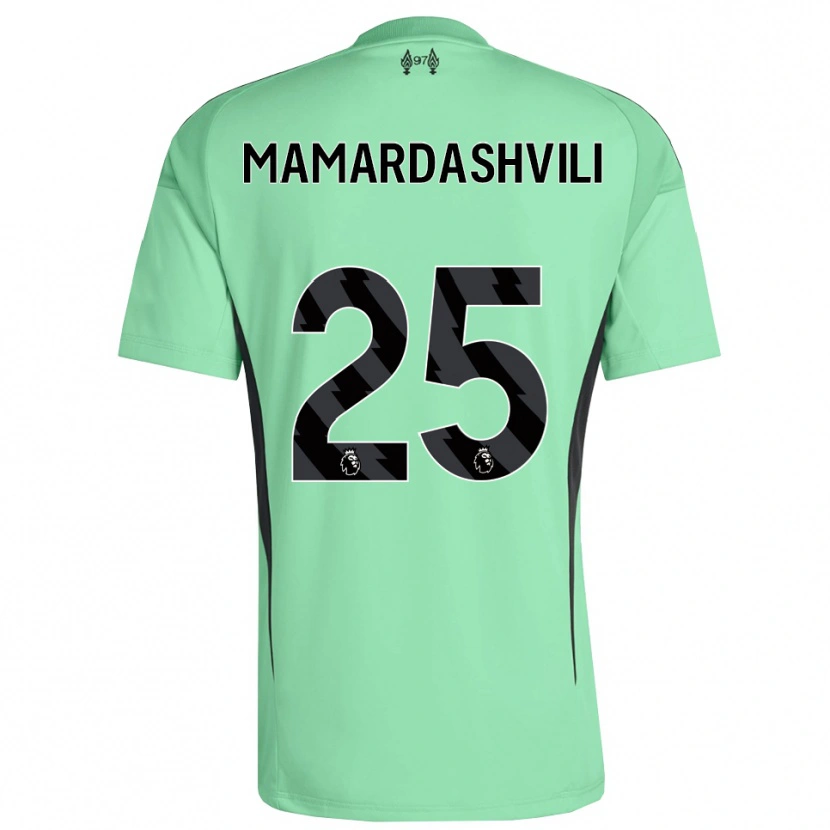 Danxen Criança Giorgi Mamardashvili #25 Azul Marinho Camisola Guarda-Redes 2025/26 Camisa