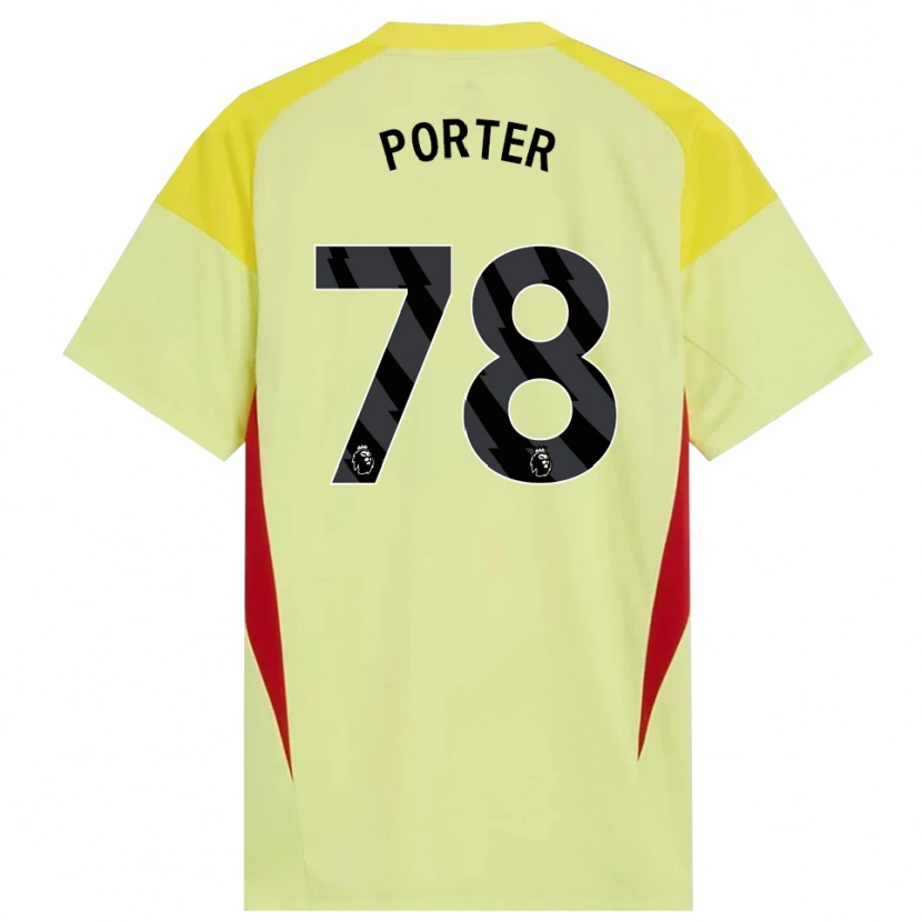 Danxen Criança Jack Porter #78 Amarelo Vermelho Preto Camisola Guarda-Redes 2025/26 Camisa