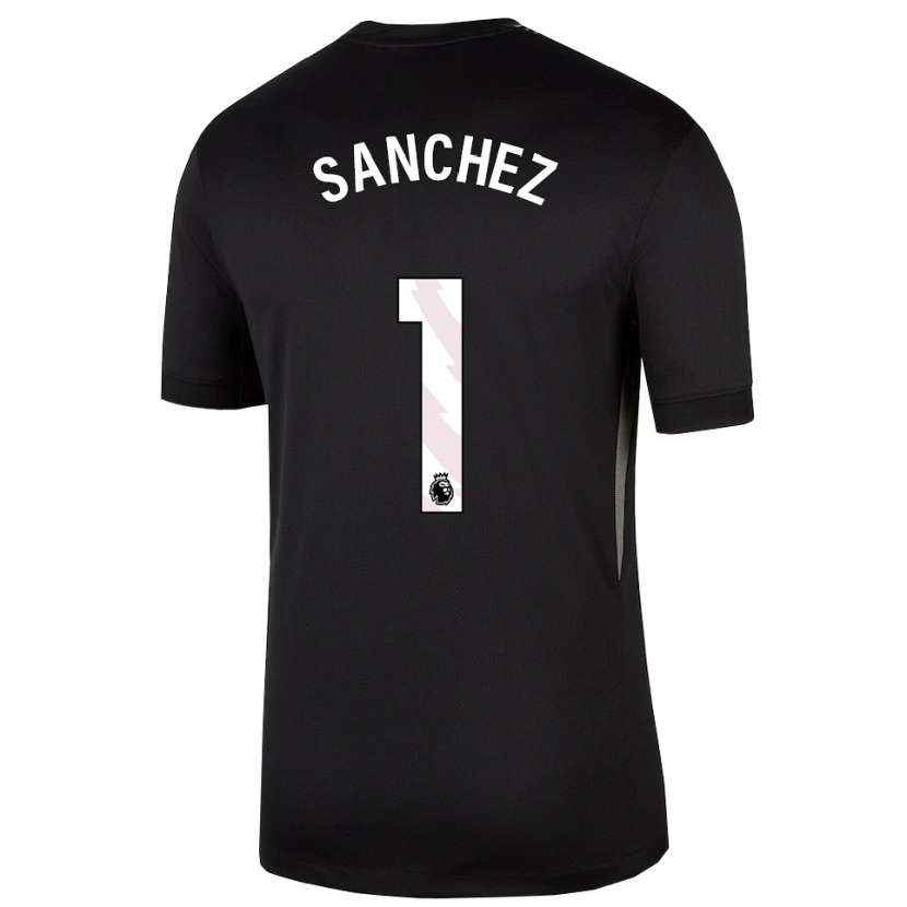 Danxen Criança Robert Sánchez #1 Preto Branco Camisola Guarda-Redes 2025/26 Camisa