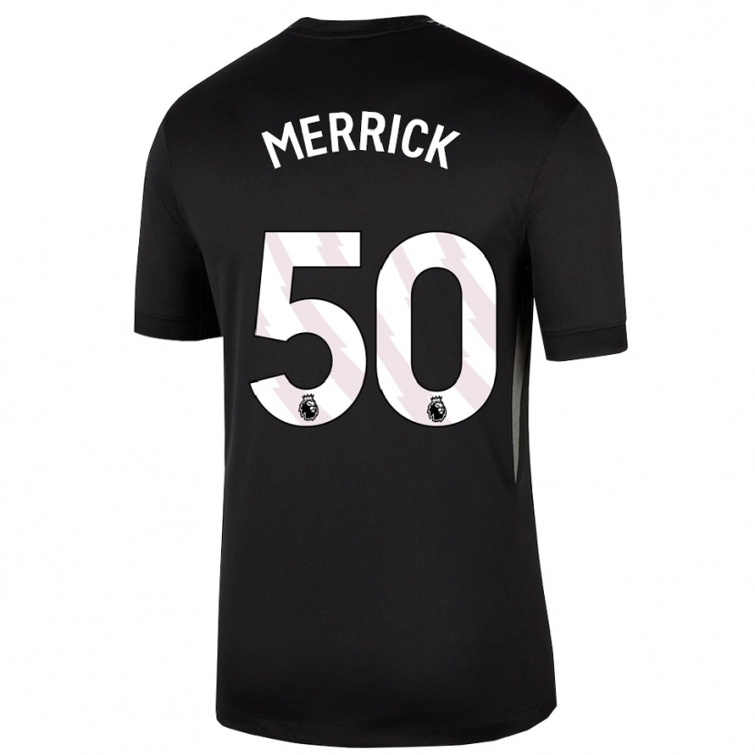 Danxen Criança Max Merrick #50 Preto Branco Camisola Guarda-Redes 2025/26 Camisa