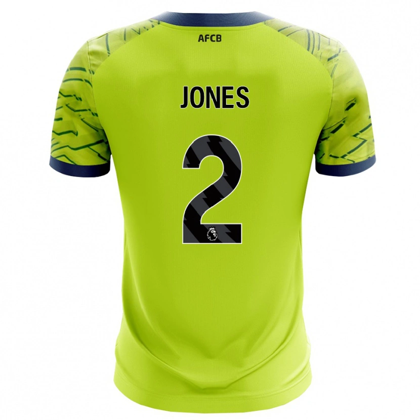 Danxen Criança Abby Jones #2 Verde Amarelo Camisola Guarda-Redes 2025/26 Camisa
