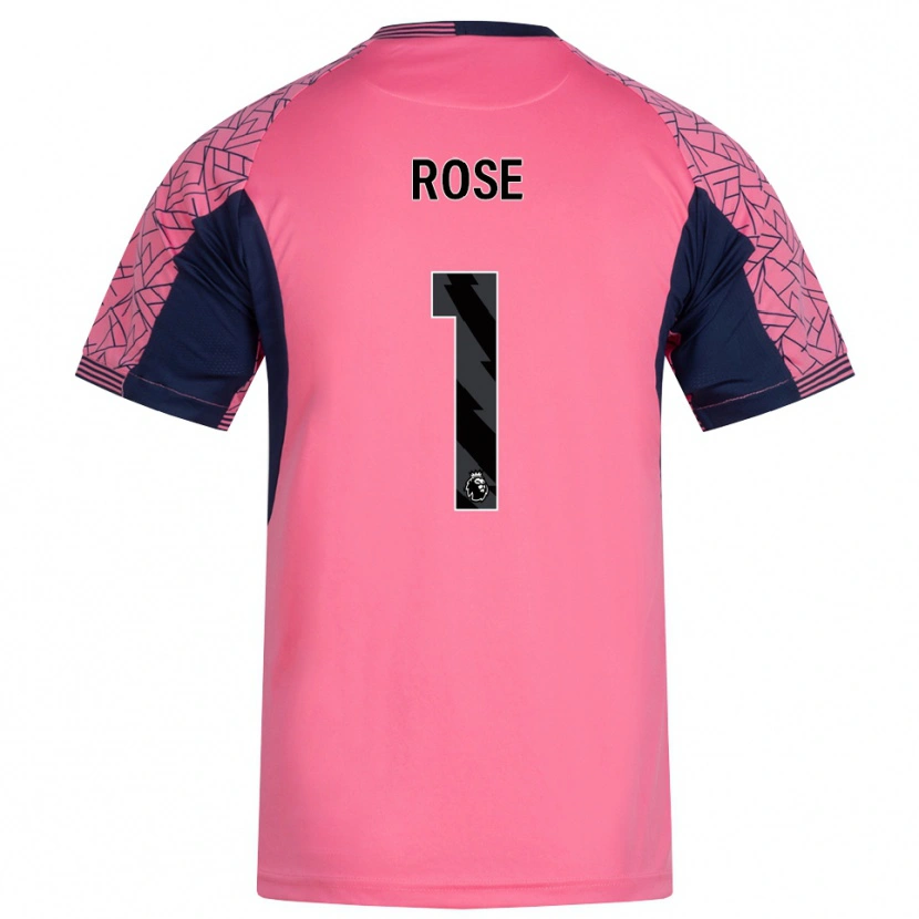 Danxen Criança Reggie Rose #1 Rosa Preto Camisola Guarda-Redes 2025/26 Camisa