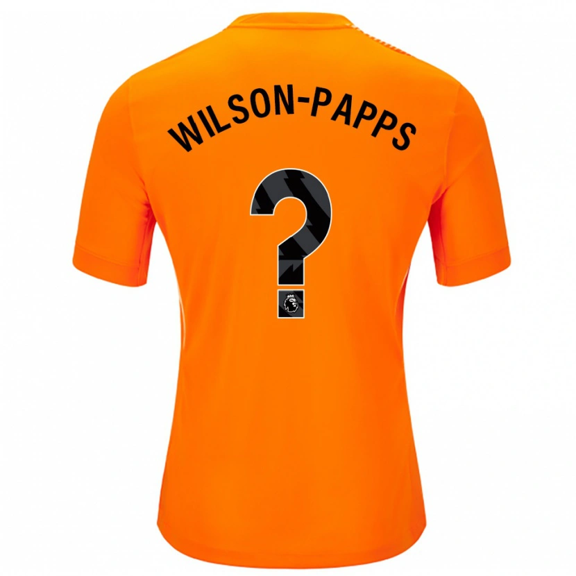 Danxen Criança Charlie Wilson-Papps #0 Laranja Preto Camisola Guarda-Redes 2025/26 Camisa