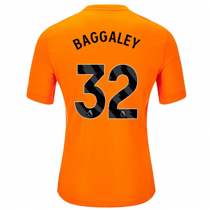 Danxen Criança Sophie Baggaley #32 Laranja Preto Camisola Guarda-Redes 2025/26 Camisa