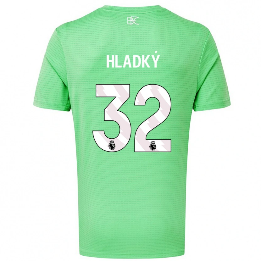 Danxen Criança Vaclav Hladky #32 Verde Médio Camisola Guarda-Redes 2025/26 Camisa