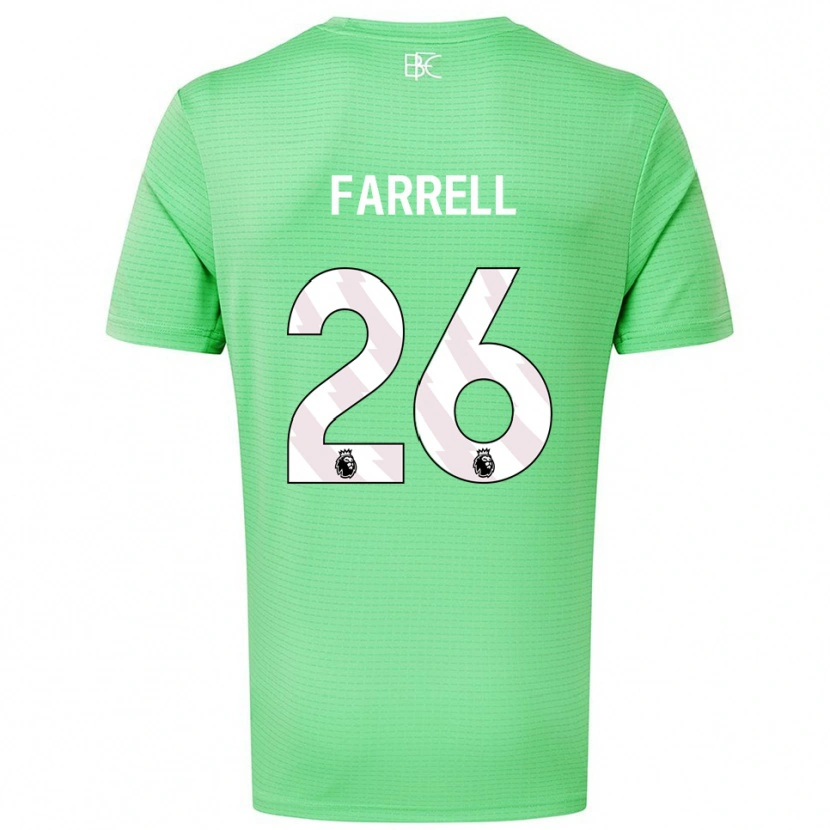 Danxen Criança Lucy Farrell #26 Verde Médio Camisola Guarda-Redes 2025/26 Camisa