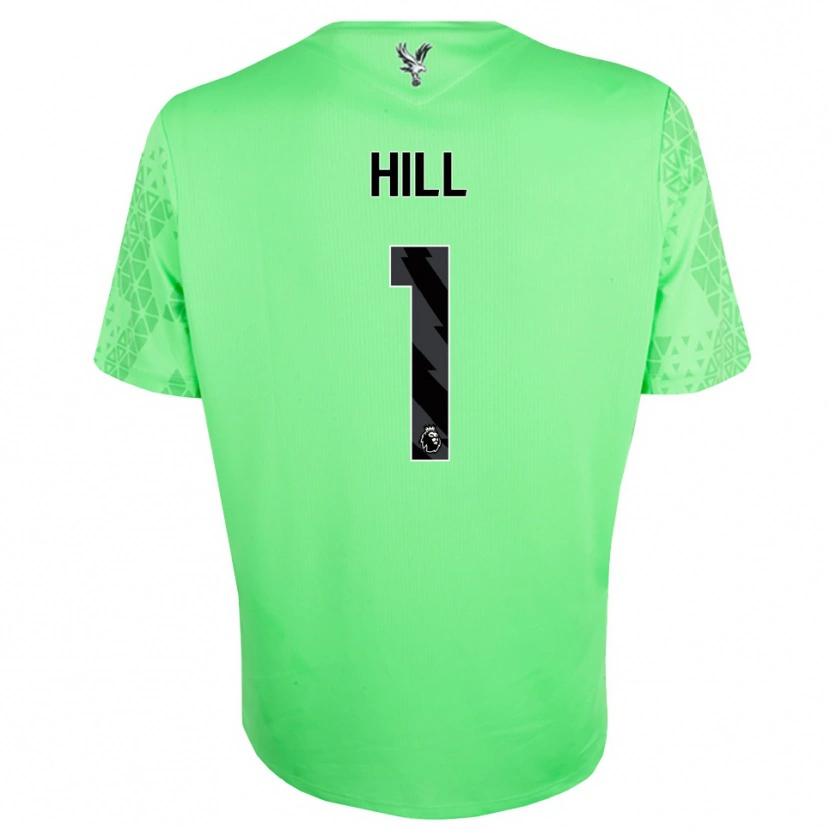 Danxen Criança Marcus Hill #1 Verde Preto Camisola Guarda-Redes 2025/26 Camisa