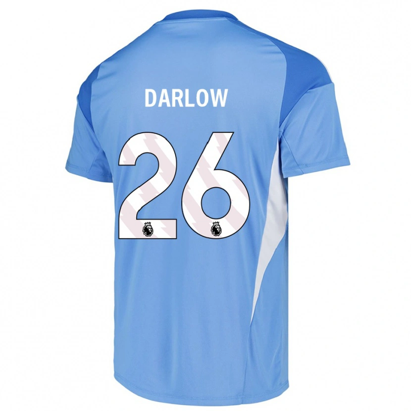 Danxen Criança Karl Darlow #26 Azul Céu Branco Camisola Guarda-Redes 2025/26 Camisa