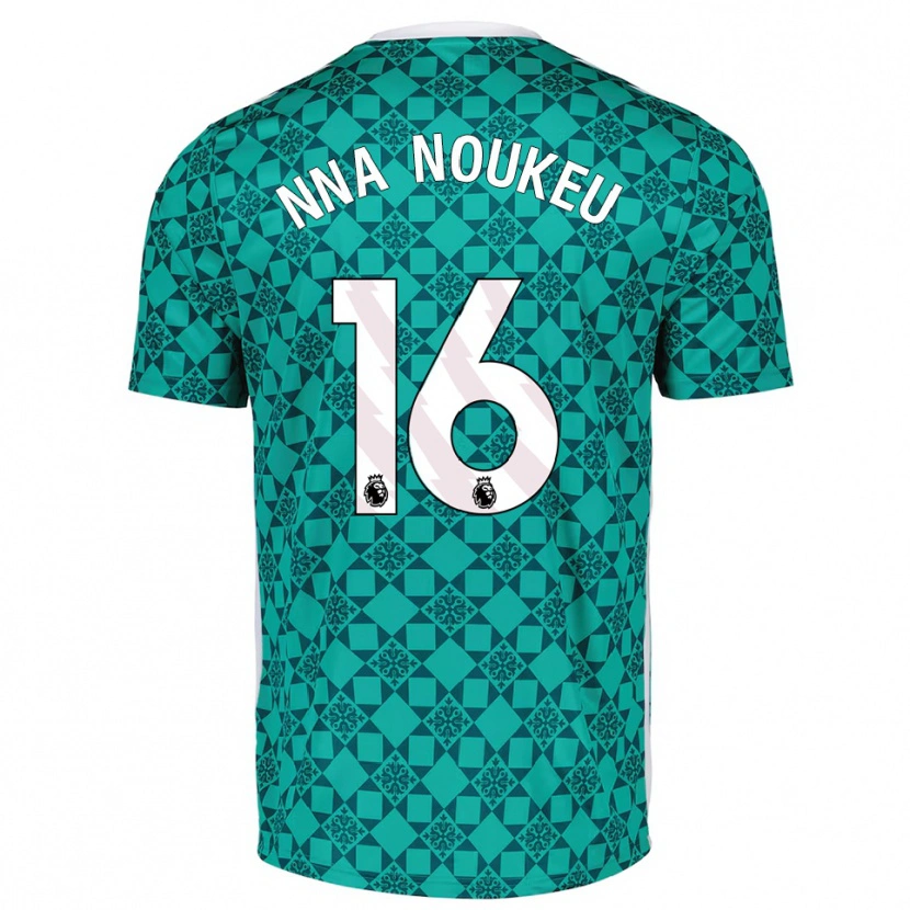 Danxen Criança Blondy Nna Noukeu #16 Verde Branco Camisola Guarda-Redes 2025/26 Camisa