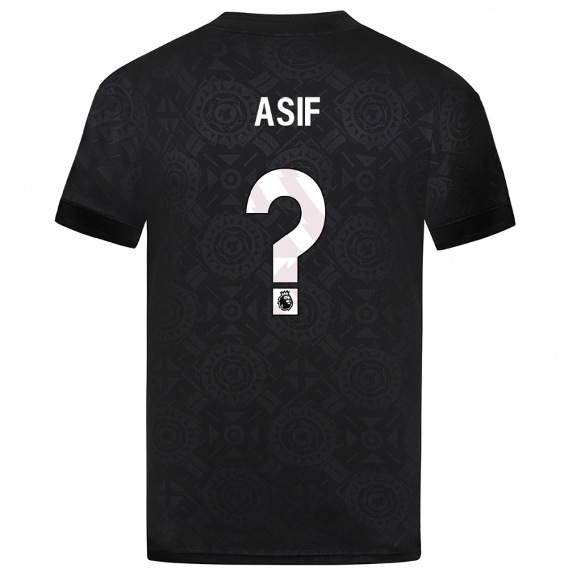 Danxen Criança Dawood Asif #0 Preto Branco Camisola Guarda-Redes 2025/26 Camisa