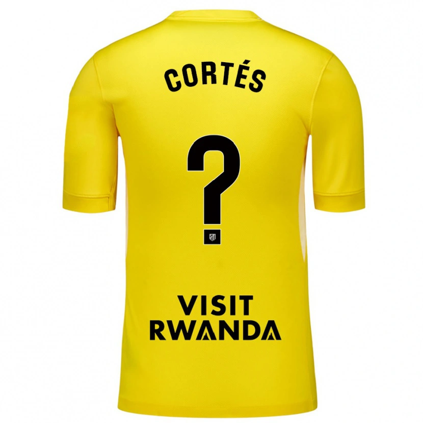 Danxen Criança Lucas Cortés #0 Amarelo Preto Camisola Guarda-Redes 2025/26 Camisa