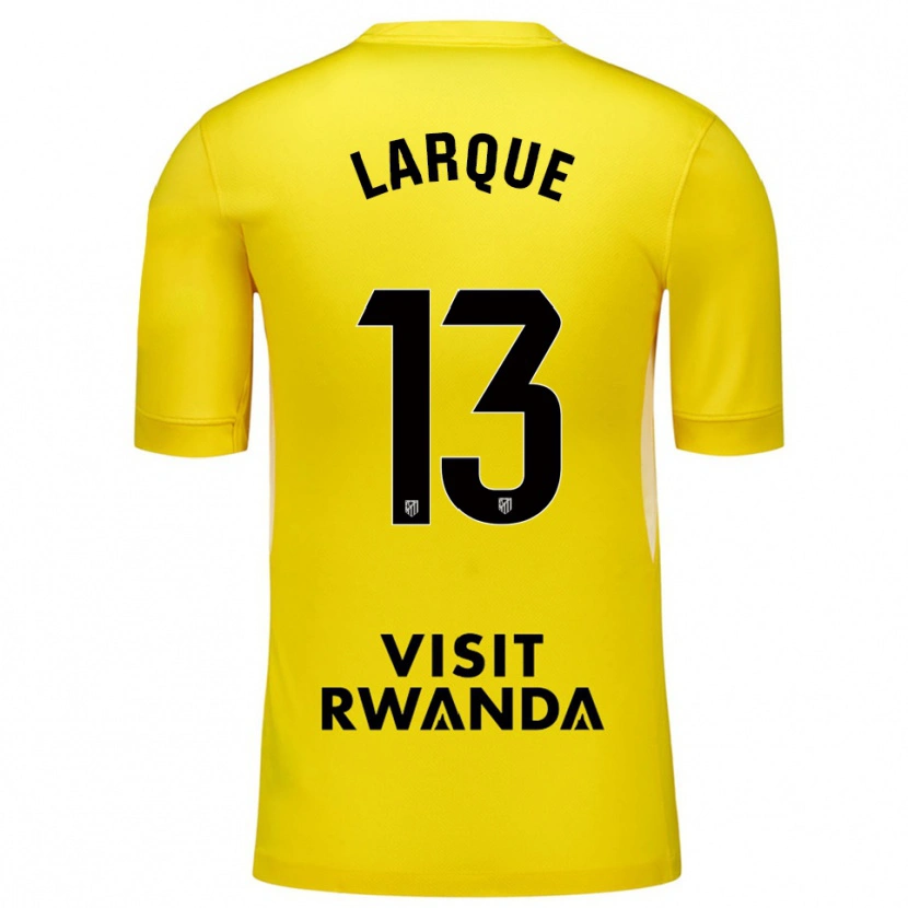 Danxen Criança Patricia Larqué #13 Amarelo Preto Camisola Guarda-Redes 2025/26 Camisa