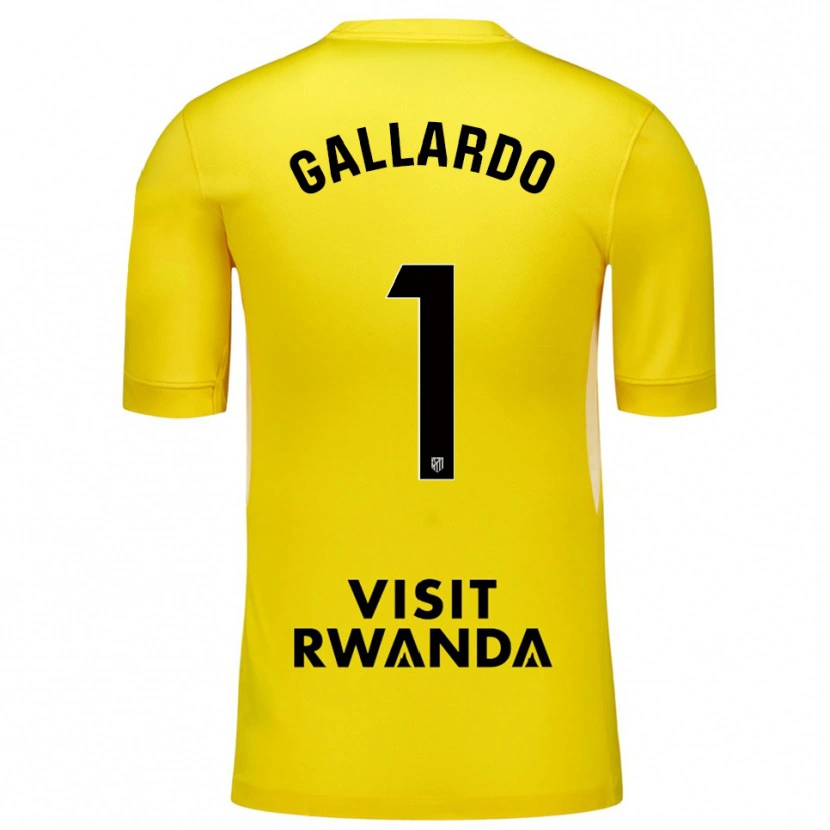 Danxen Criança Lola Gallardo #1 Amarelo Preto Camisola Guarda-Redes 2025/26 Camisa