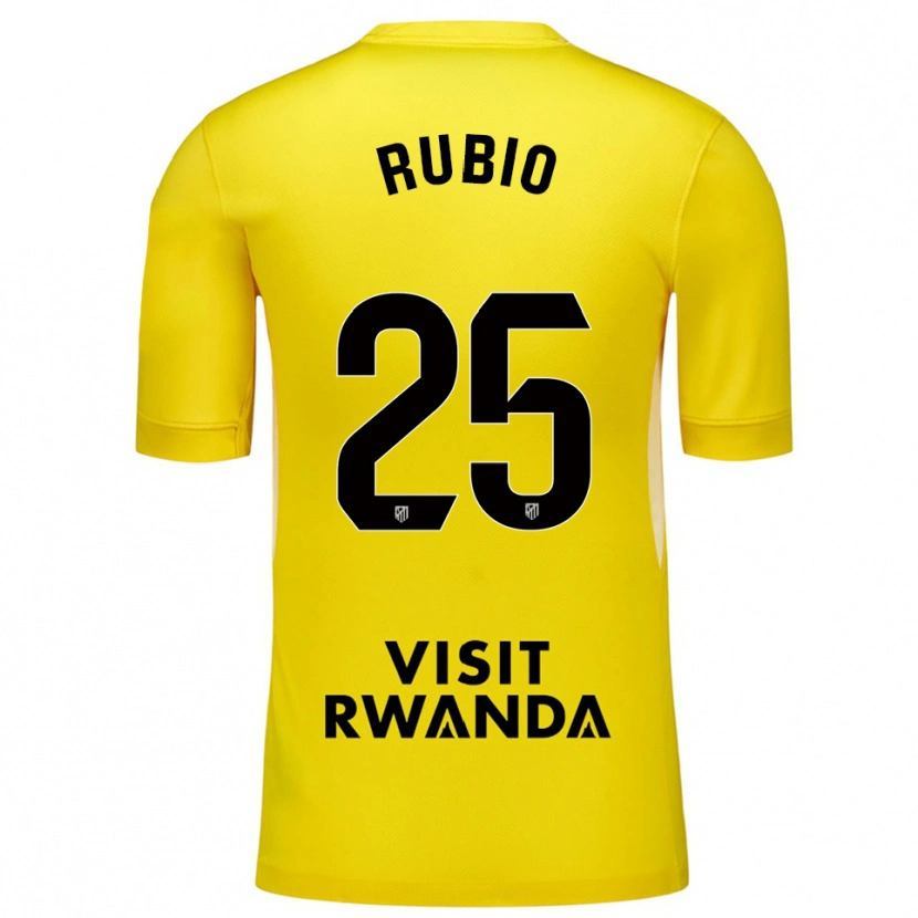Danxen Criança Daniel Rubio #25 Amarelo Preto Camisola Guarda-Redes 2025/26 Camisa