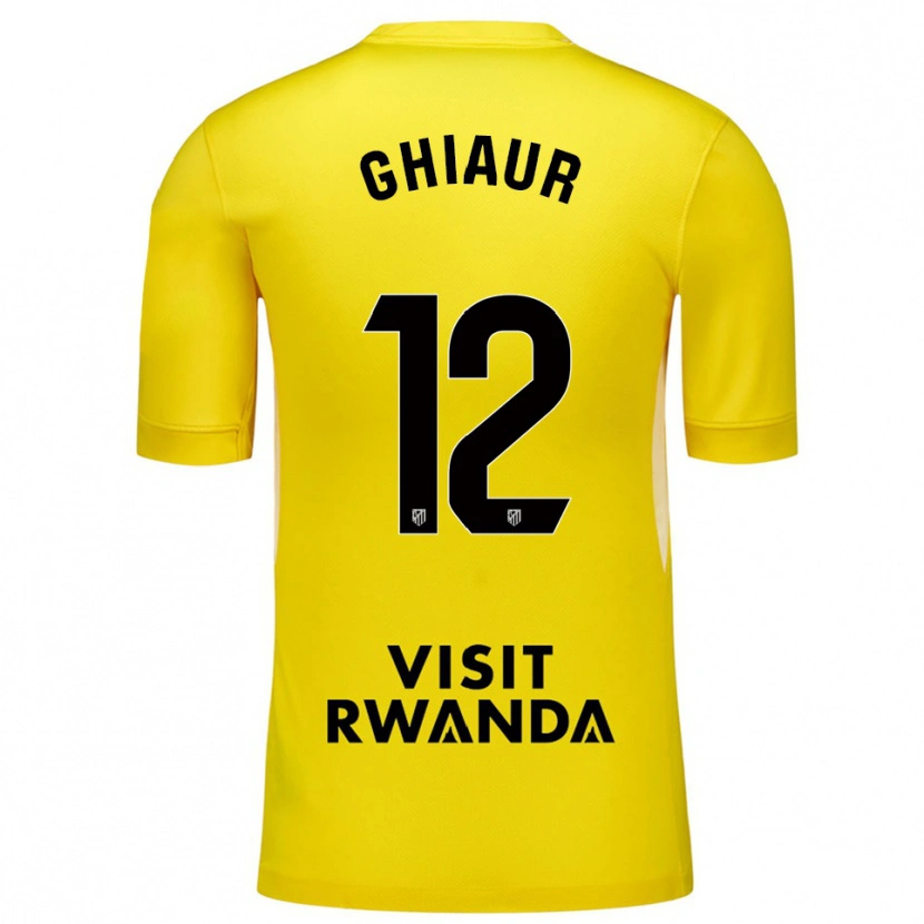 Danxen Criança Octavian Ghiaur #12 Amarelo Preto Camisola Guarda-Redes 2025/26 Camisa