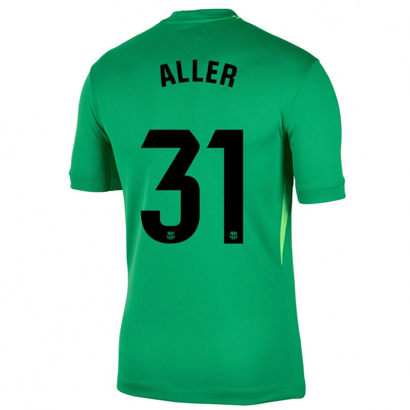 Danxen Criança Eder Aller #31 Verde Preto Camisola Guarda-Redes 2025/26 Camisa