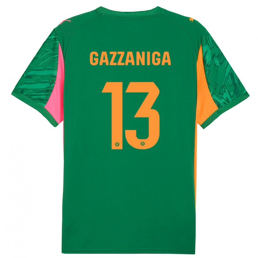 Danxen Criança Paulo Gazzaniga #13 Verde Laranja Camisola Guarda-Redes 2025/26 Camisa