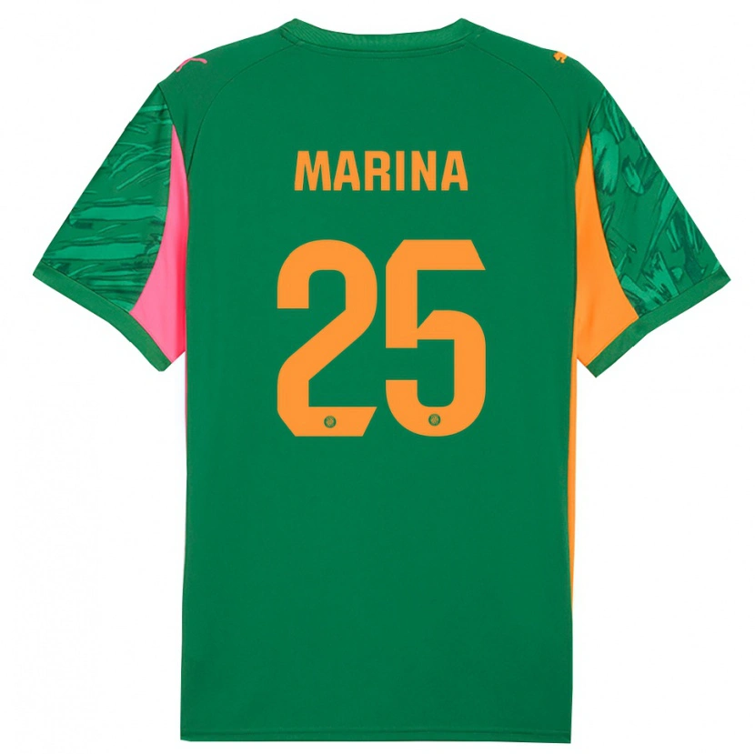Danxen Criança Sergi Marina #25 Verde Laranja Camisola Guarda-Redes 2025/26 Camisa