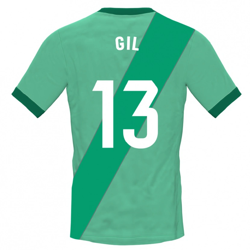 Danxen Criança Juanpe Gil #13 Verde Preto Camisola Guarda-Redes 2025/26 Camisa