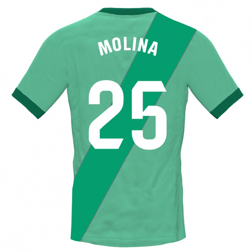 Danxen Criança Adrián Molina #25 Verde Preto Camisola Guarda-Redes 2025/26 Camisa