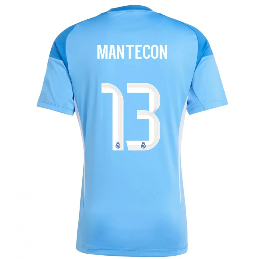 Danxen Criança Hugo Mantecón #13 Azul Céu Branco Camisola Guarda-Redes 2025/26 Camisa