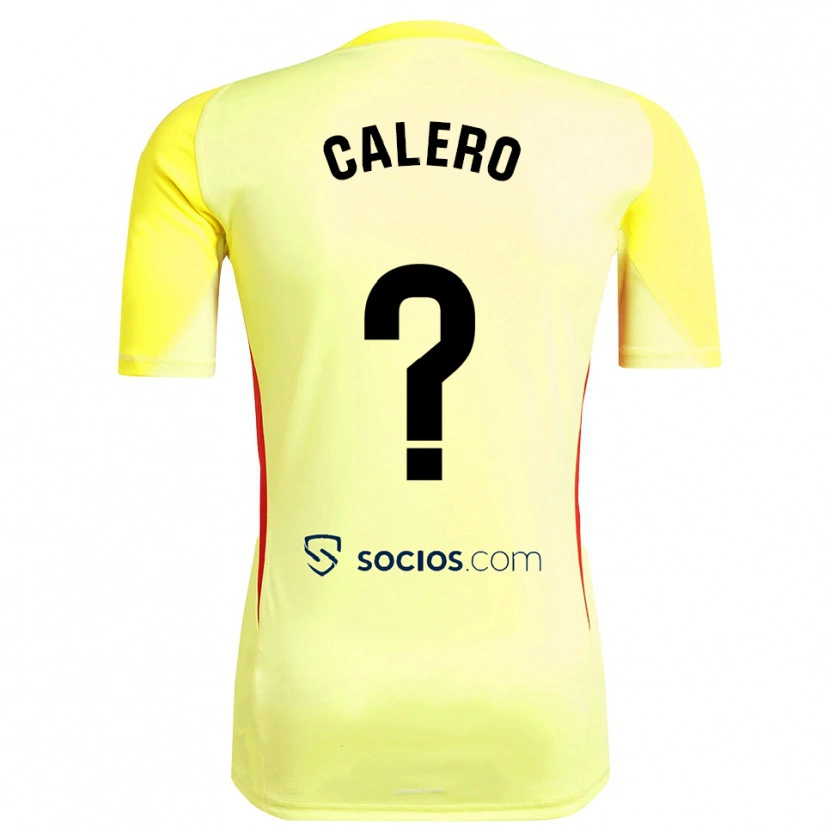 Danxen Criança Josema Calero #0 Amarelo Vermelho Preto Camisola Guarda-Redes 2025/26 Camisa