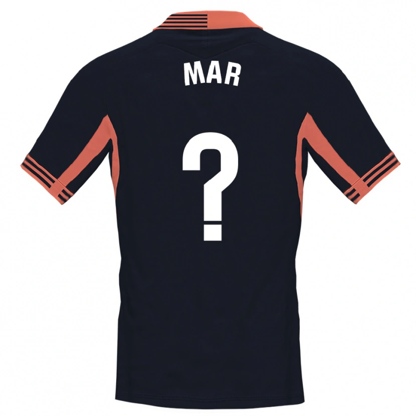 Danxen Criança Mar Segarra Casanova #0 Preto Branco Laranja Camisola Guarda-Redes 2025/26 Camisa