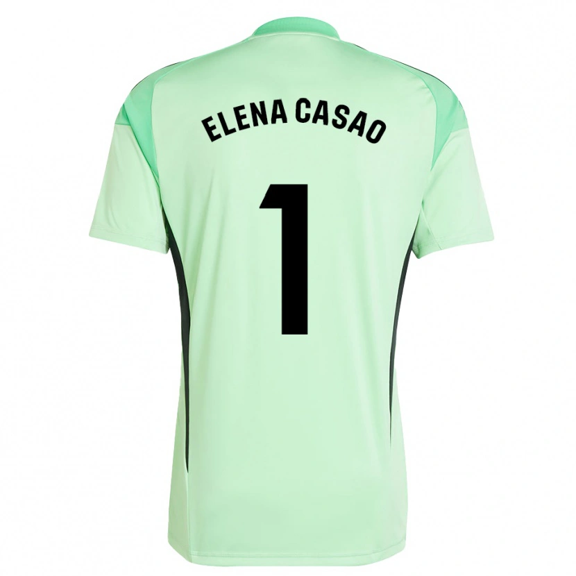 Danxen Criança Elena Casao López #1 Verde Claro Preto Camisola Guarda-Redes 2025/26 Camisa