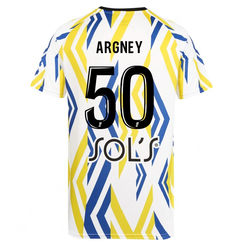 Danxen Criança Paul Argney #50 Branco Vermelho Azul Camisola Guarda-Redes 2025/26 Camisa
