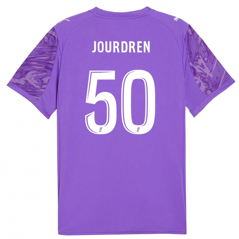 Danxen Criança Ilan Jourdren #50 Lilás Branco Camisola Guarda-Redes 2025/26 Camisa