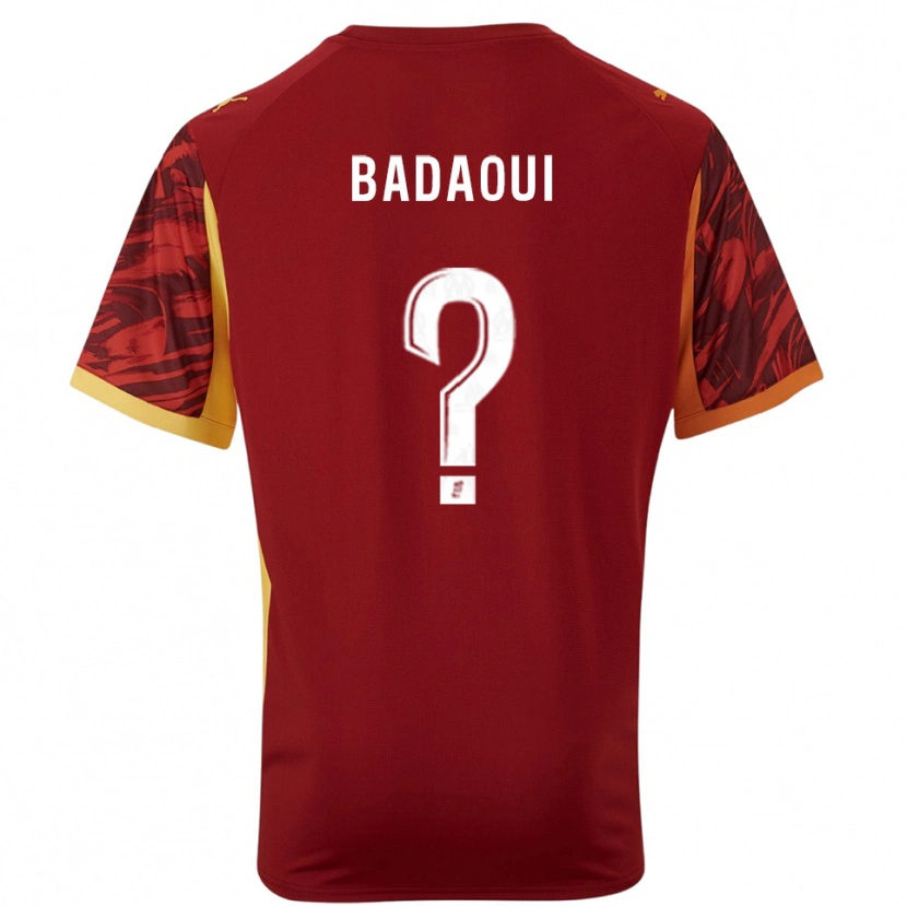 Danxen Criança Yassine Badaoui #0 Bordô Marrom Camisola Guarda-Redes 2025/26 Camisa