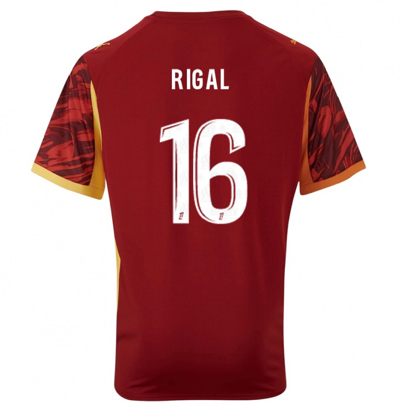 Danxen Criança Pablo Rigal #16 Bordô Marrom Camisola Guarda-Redes 2025/26 Camisa