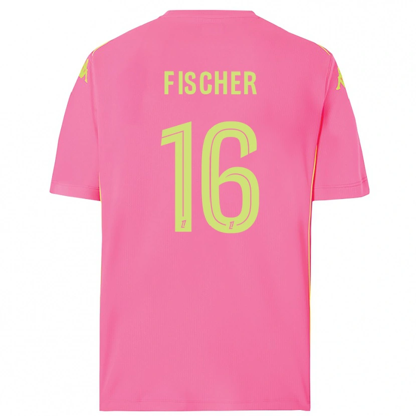 Danxen Criança Jonathan Fischer #16 Rosa Choque Camisola Guarda-Redes 2025/26 Camisa