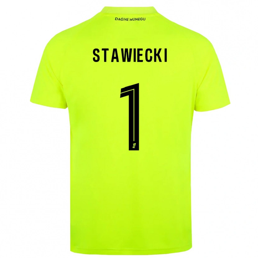 Danxen Criança Jules Stawiecki #1 Verde Fluorescente Preto Camisola Guarda-Redes 2025/26 Camisa