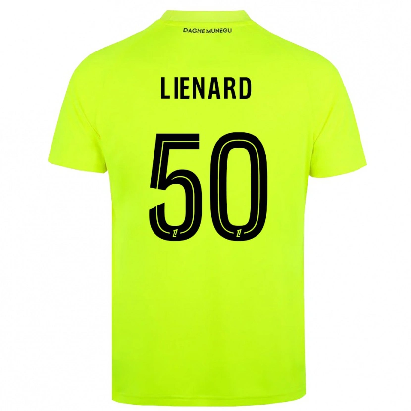 Danxen Criança Yann Lienard #50 Verde Fluorescente Preto Camisola Guarda-Redes 2025/26 Camisa