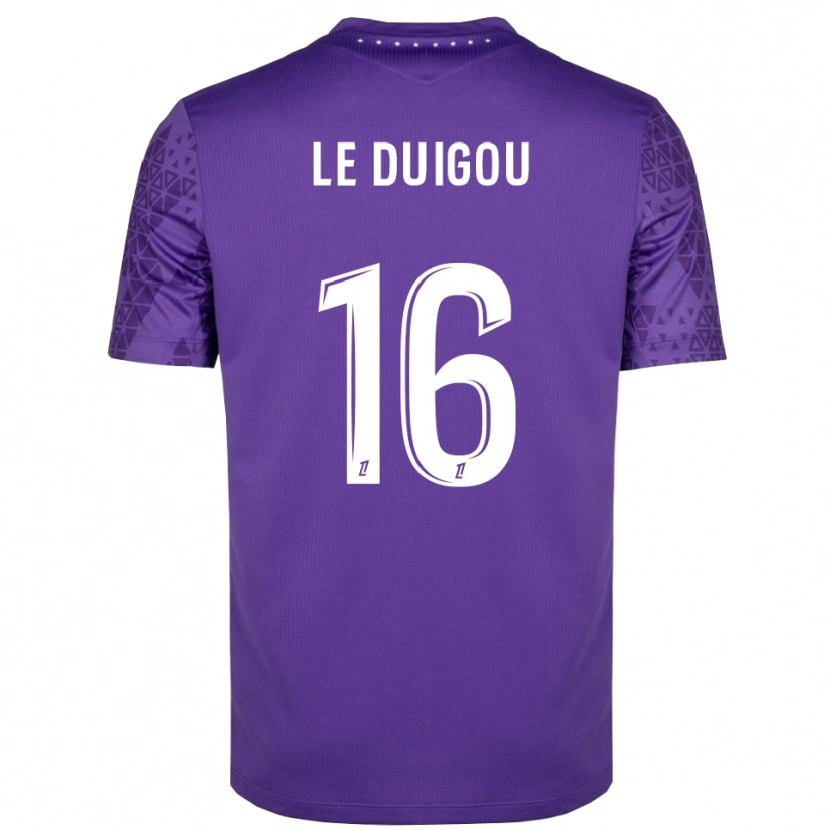 Danxen Criança Daniel Le Duigou #16 Roxo Branco Camisola Guarda-Redes 2025/26 Camisa