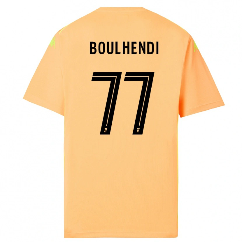 Danxen Criança Teddy Boulhendi #77 Laranja Escuro Preto Camisola Guarda-Redes 2025/26 Camisa