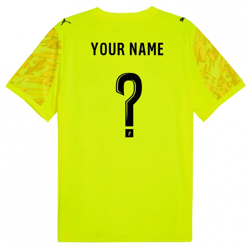 Danxen Criança Stade Reims Verde Fluorescente Amarelo Camisola Guarda-Redes 2025/26 Camisa