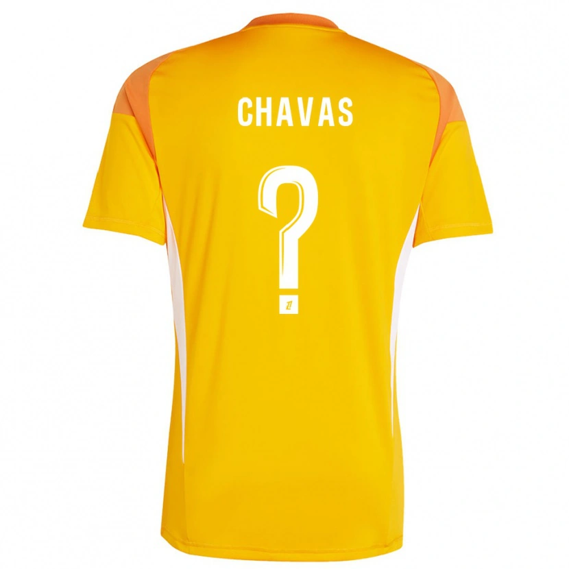 Danxen Criança Mylène Chavas #0 Laranja Claro Branco Camisola Guarda-Redes 2025/26 Camisa