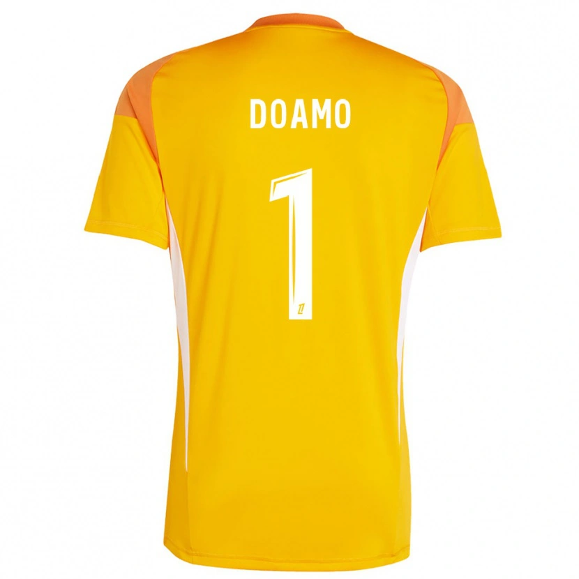 Danxen Criança Isaac Doamo #1 Laranja Claro Branco Camisola Guarda-Redes 2025/26 Camisa